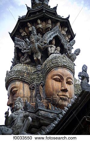 Thailand, Pattaya, the sanctuary of truth View Large Photo Image Stock Image - Thailand, Pattaya, the sanctuary of truth. Fotosearch