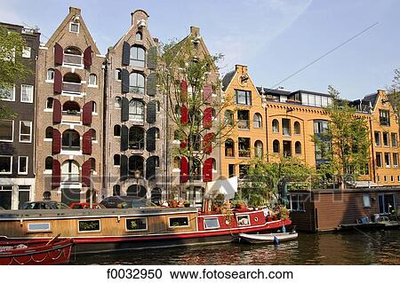 The Netherlands, North Holland, Amsterdam, houseboats View Large Photo Image Stock Image - The Netherlands, North Holland, Amsterdam, houseboats. Fotosearch