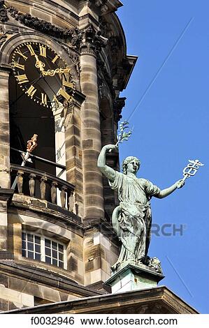 Stock Photograph - The Netherlands, North Holland, Amsterdam, royal palace (Koninklijk Paleis). Fotosearch
