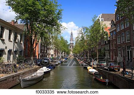 The Netherlands, North Holland, Amsterdam, canal and Zuidekerk church in the background View Large Photo Image Stock Photography - The Netherlands, North Holland, Amsterdam, canal and Zuidekerk church in the background. Fotosearch