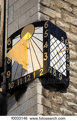Stock Photograph - The Netherlands, South Holland, Gouda, sundial. Fotosearch