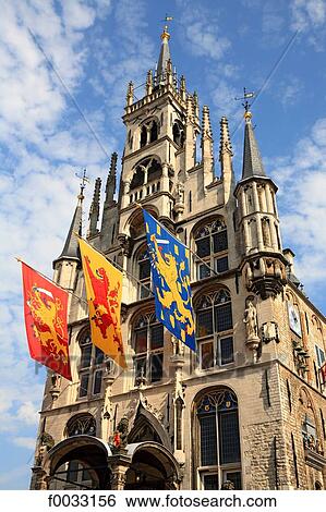 The Netherlands, South Holland, Gouda, town hall View Large Photo Image Stock Photograph - The Netherlands, South Holland, Gouda, town hall. Fotosearch