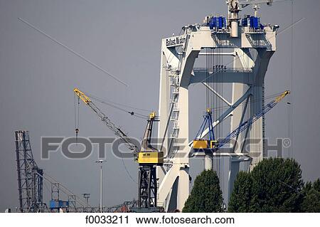 Stock Image - The Netherlands, South Holland, Rotterdam, the port. Fotosearch