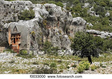 Turkey, Anatolia, Demre, rupestrian grave View Large Photo Image Stock Image - Turkey, Anatolia, Demre, rupestrian grave. Fotosearch