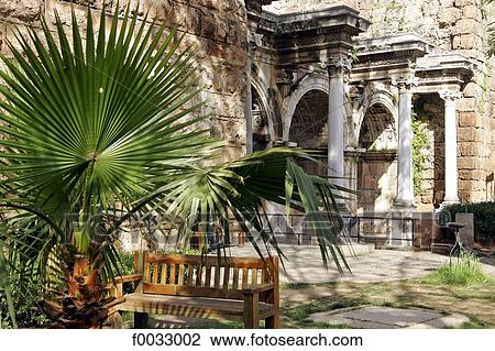 Turkey, Antalya, Hadrian's gate View Large Photo Image Stock Image - Turkey, Antalya, Hadrian's gate. Fotosearch