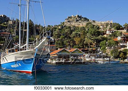 Turkey, Lycia, Kalekoy View Large Photo Image Stock Image - Turkey, Lycia, Kalekoy. Fotosearch