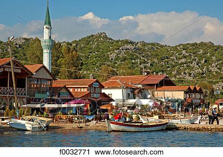 Turkey, Lycia, Kekova island, Uagiz View Large Photo Image Stock Image - Turkey, Lycia, Kekova island, Uagiz. Fotosearch