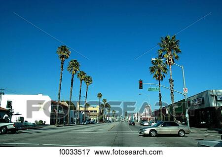 United States, California, Los Angeles, street View Large Photo Image Stock Photo - United States, California, Los Angeles, street. Fotosearch