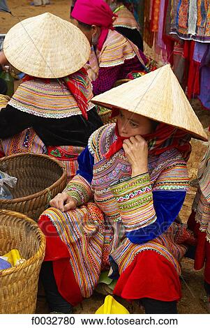 Vietnam, Bac Ha, market of Can Cay, Hmong ethnic group View Large Photo Image Stock Image - Vietnam, Bac Ha, market of Can Cay, Hmong ethnic group. Fotosearch