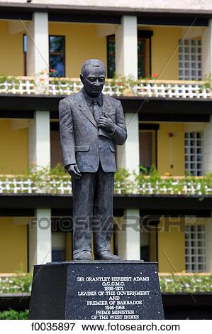 Barbados, Bridgetown, statue of sir Grantley Herbert Adams View Large Photo Image Stock Photo - Barbados, Bridgetown, statue of sir Grantley Herbert Adams. Fotosearch