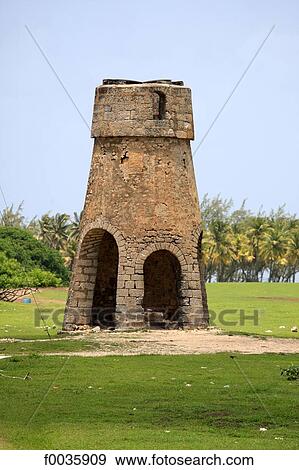 Barbados, Cove Bay, windmill View Large Photo Image Stock Photo - Barbados, Cove Bay, windmill. Fotosearch