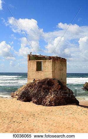 Barbados, lifeguard station View Large Photo Image Stock Photography - Barbados, lifeguard station. Fotosearch