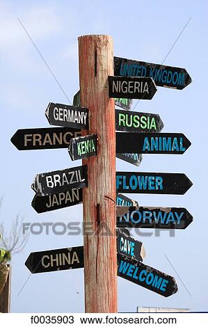 Barbados, North Point, road signs View Large Photo Image Stock Image - Barbados, North Point, road signs. Fotosearch
