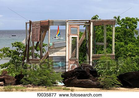 Barbados, Six Men's bay, hut View Large Photo Image Stock Photo - Barbados, Six Men's bay, hut. Fotosearch