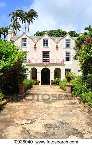Stock Image - Barbados, St Nicholas abbey. Fotosearch