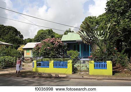 Barbados, traditional house View Large Photo Image Stock Photo - Barbados, traditional house. Fotosearch