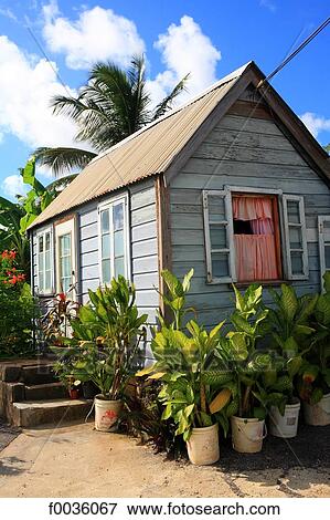 Barbados, traditional house View Large Photo Image Stock Photo - Barbados, traditional house. Fotosearch