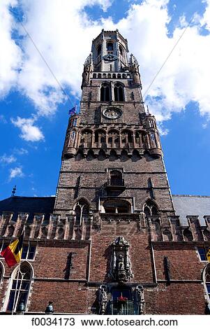 Belgium, Bruges, belfry View Large Photo Image Stock Image - Belgium, Bruges, belfry. Fotosearch