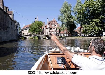 Belgium, Bruges, canal View Large Photo Image Picture - Belgium, Bruges, canal. Fotosearch