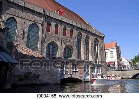Stock Photography - Belgium, Bruges, canal. Fotosearch