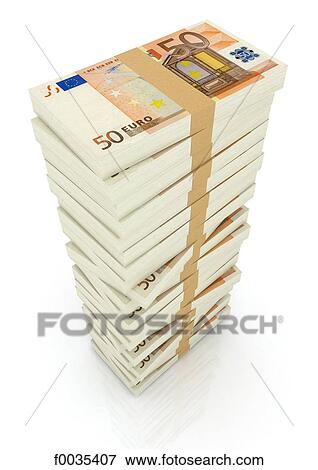 Stock Photo - Bundle of euros. Fotosearch