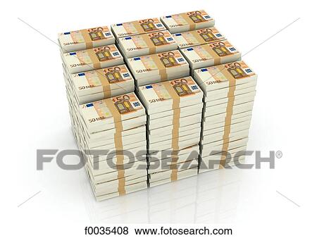 Stock Photo - Bundle of euros. Fotosearch