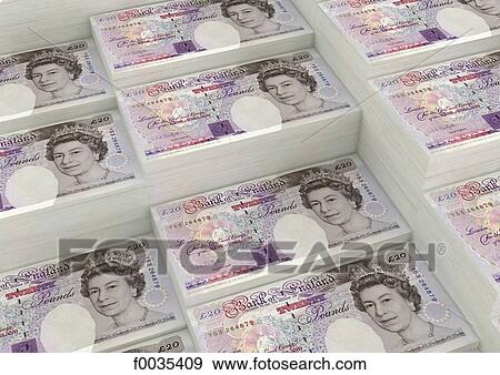 Stock Photo - Bundle of pounds. Fotosearch