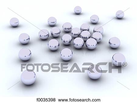 Stock Photo - Digital creation: balls. Fotosearch