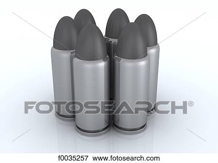 Digital creation: bullets View Large Photo Image Stock Photo - Digital creation: bullets. Fotosearch