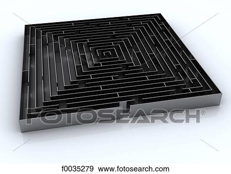 Stock Photo - Digital creation: labyrinth. Fotosearch