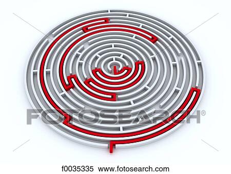 Stock Photography - Digital creation: labyrinth. Fotosearch