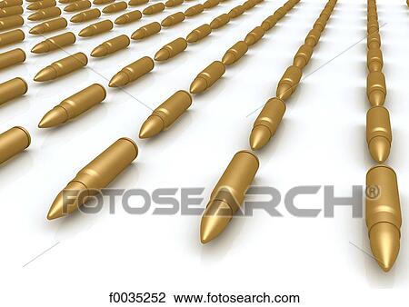 Digital creation: line of bullets View Large Photo Image Stock Image - Digital creation: line of bullets. Fotosearch