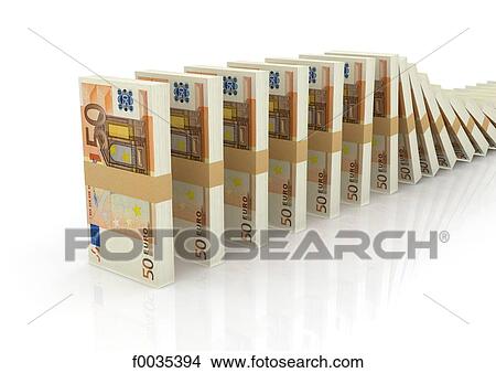 Dominoes of euros View Large Photo Image Picture - Dominoes of euros. Fotosearch