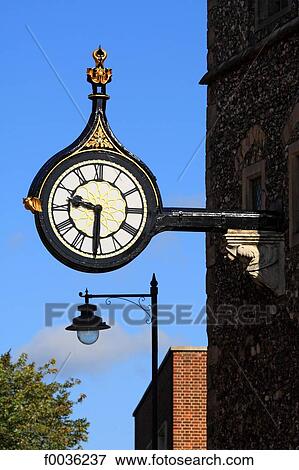 England, Kent, Canterbury, clock View Large Photo Image Stock Photo - England, Kent, Canterbury, clock. Fotosearch
