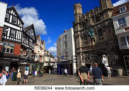 Picture - England, Kent, Canterbury, the cathedral. Fotosearch