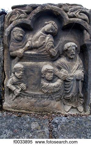 Stock Photography - England, Shropshire, Much Wenlock, priory, detail. Fotosearch