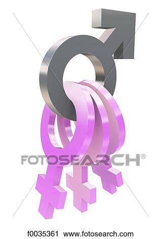 Feminine and masculine symbols: key View Large Photo Image Stock Image - Feminine and masculine symbols: key. Fotosearch