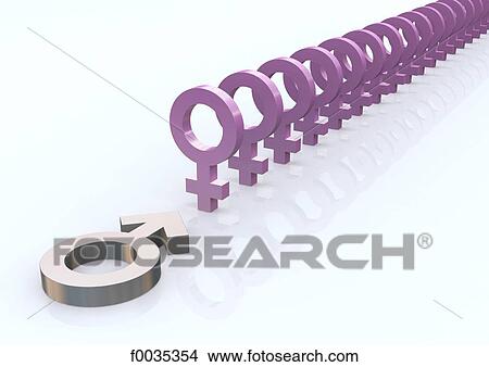 Feminine and masculine symbols: submission View Large Photo Image Picture - Feminine and masculine symbols: submission. Fotosearch
