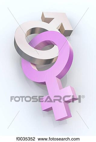 Feminine and masculine symbols interwoven View Large Photo Image Stock Image - Feminine and masculine symbols interwoven. Fotosearch