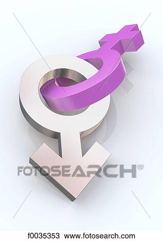 Feminine and masculine symbols interwoven View Large Photo Image Stock Image - Feminine and masculine symbols interwoven. Fotosearch