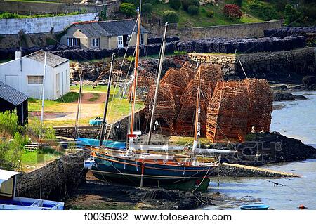 France, Brittany, La Trinite sur Mer, oyster farming View Large Photo Image Stock Image - France, Brittany, La Trinite sur Mer, oyster farming. Fotosearch