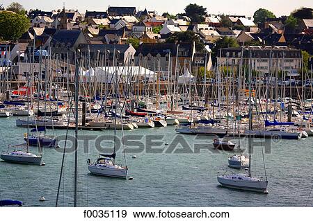 France, Brittany, La Trinite sur Mer, port View Large Photo Image Stock Photo - France, Brittany, La Trinite sur Mer, port. Fotosearch