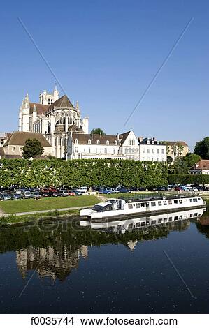 France, Burgundy, Auxerre, cathedral of St Etienne View Large Photo Image Picture - France, Burgundy, Auxerre, cathedral of St Etienne. Fotosearch