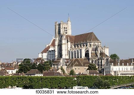 France, Burgundy, Auxerre, cathedral of St Etienne View Large Photo Image Stock Image - France, Burgundy, Auxerre, cathedral of St Etienne. Fotosearch