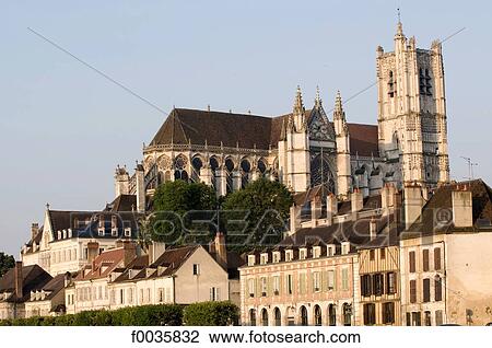 France, Burgundy, Auxerre, cathedral of St Etienne View Large Photo Image Stock Image - France, Burgundy, Auxerre, cathedral of St Etienne. Fotosearch