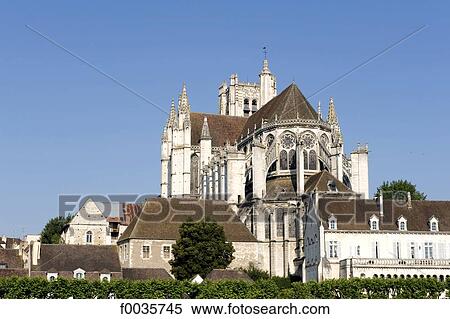 France, Burgundy, Auxerre, cathedral of St Etienne View Large Photo Image Stock Photography - France, Burgundy, Auxerre, cathedral of St Etienne. Fotosearch
