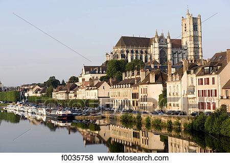 Stock Photo - France, Burgundy, Auxerre. Fotosearch