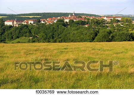 France, Burgundy, Flavigny-sur-Ozerain View Large Photo Image Stock Photo - France, Burgundy, Flavigny-sur-Ozerain. Fotosearch