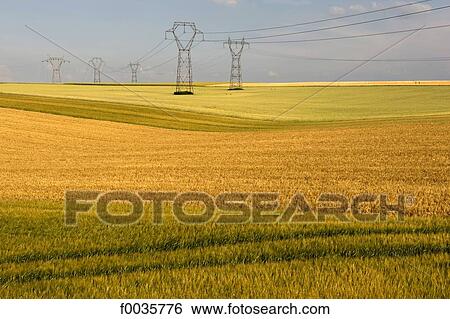 France, Burgundy, overhead high voltage near Chablis View Large Photo Image Stock Photograph - France, Burgundy, overhead high voltage near Chablis. Fotosearch