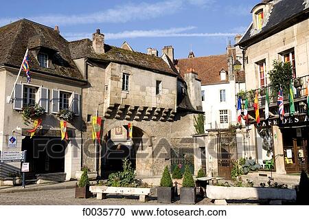 France, Burgundy, Semur-en-Auxois View Large Photo Image Stock Image - France, Burgundy, Semur-en-Auxois. Fotosearch